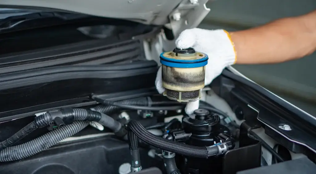 filtro de combustível entupido